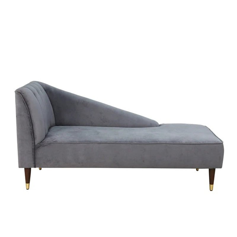 Torque India Parker Chaise Longue Sofa Couch Sofa Armchair Chaise Relax Lounger - Grey - TorqueIndia